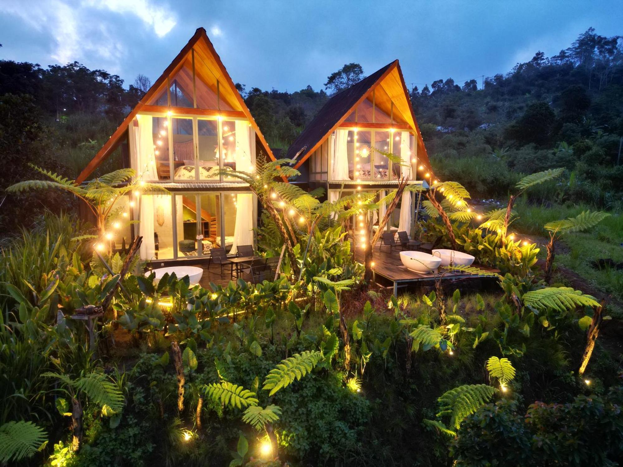 Black Wood Cabin Kintamani  Exterior photo